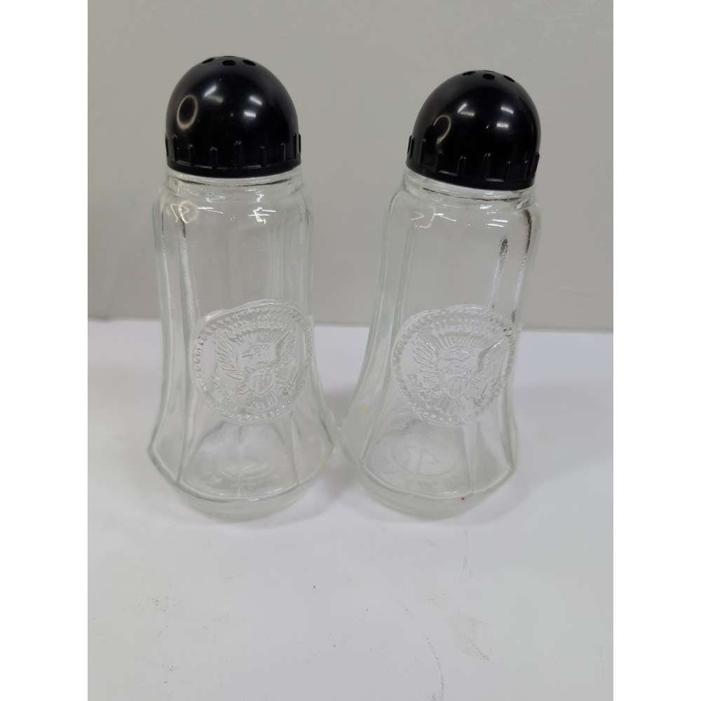 Crownford‎ china co. 1966 large salt & Pepper Shakers 5.5" tall american eagle
